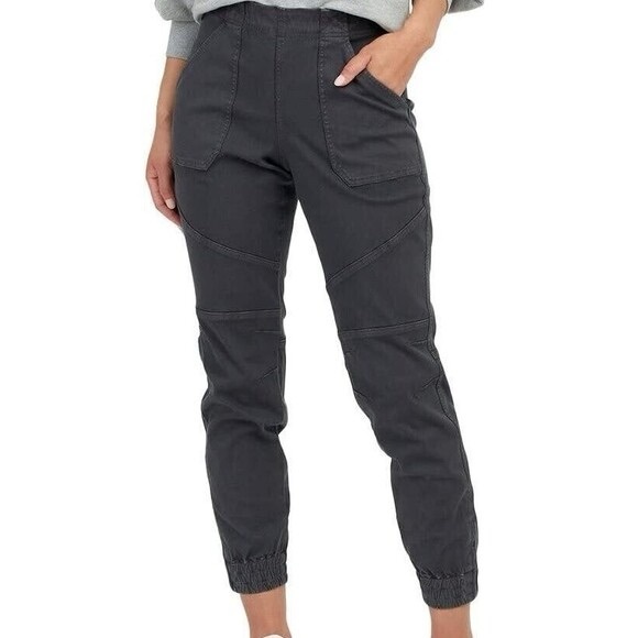 SPANX Pants - SPANX Womens Washed Black Jogger Stretch Pants - Size Small